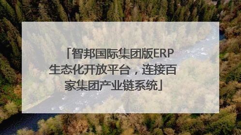 智邦国际集团版ERP生态化开放平台，连接百家集团产业链系统